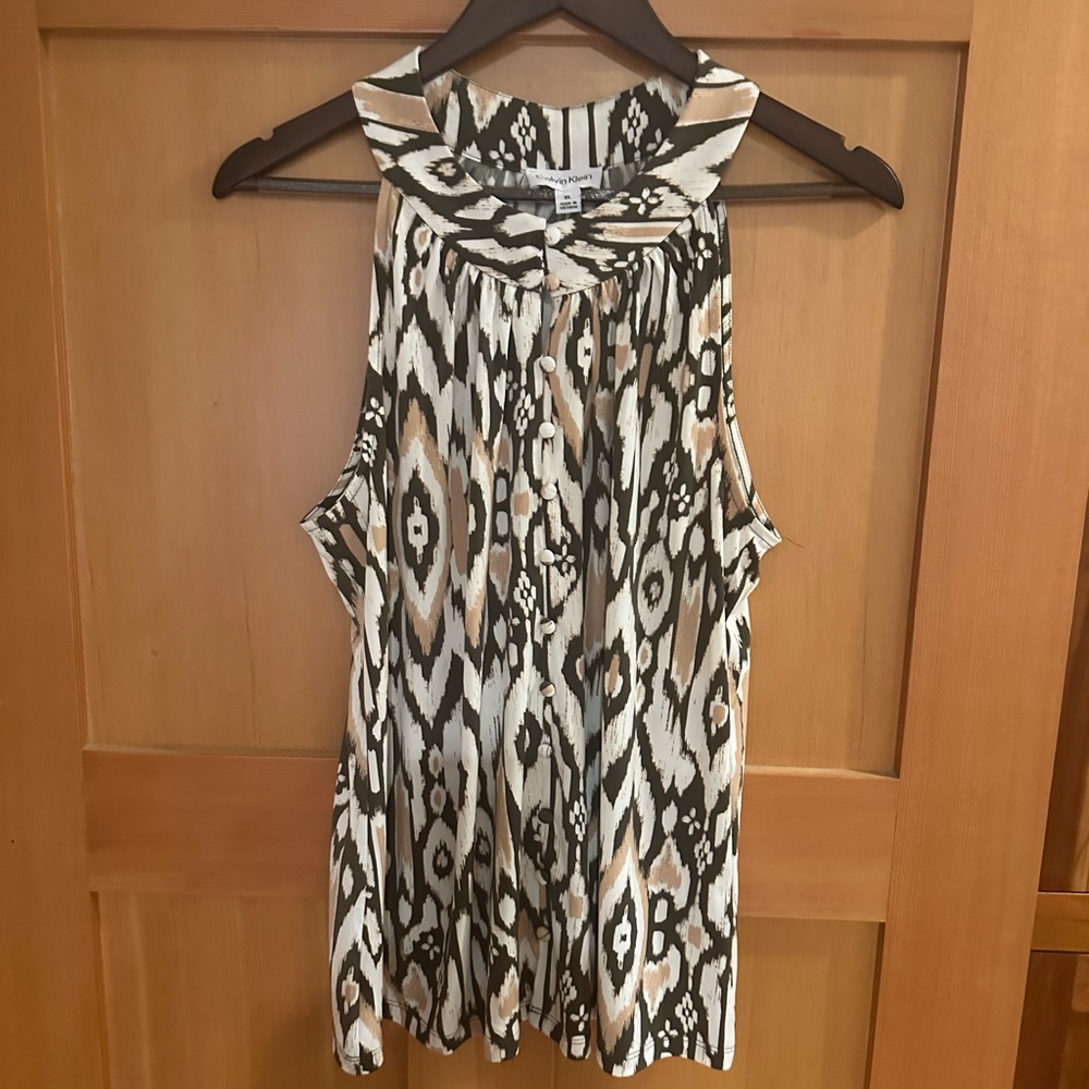 Calvin Klein sleeveless blouse